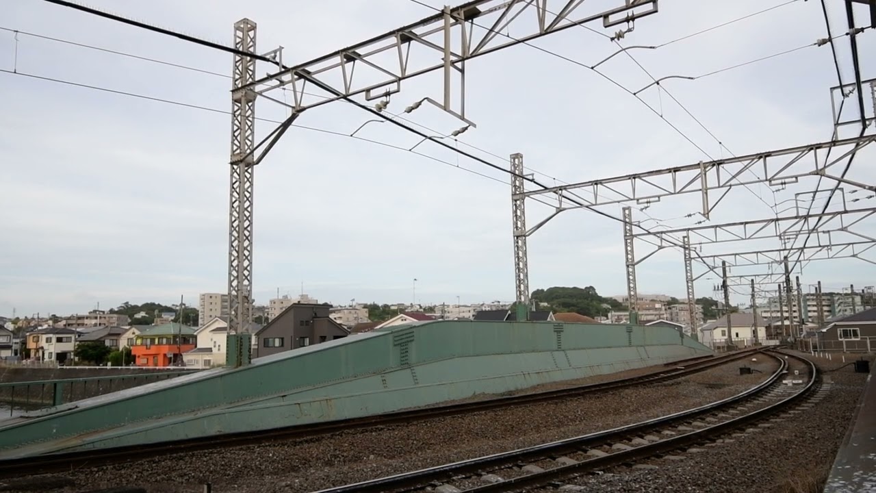 江ノ電・1500形＋500形・1000形＋10形・境川の鉄橋をゆく２　DSC 8975