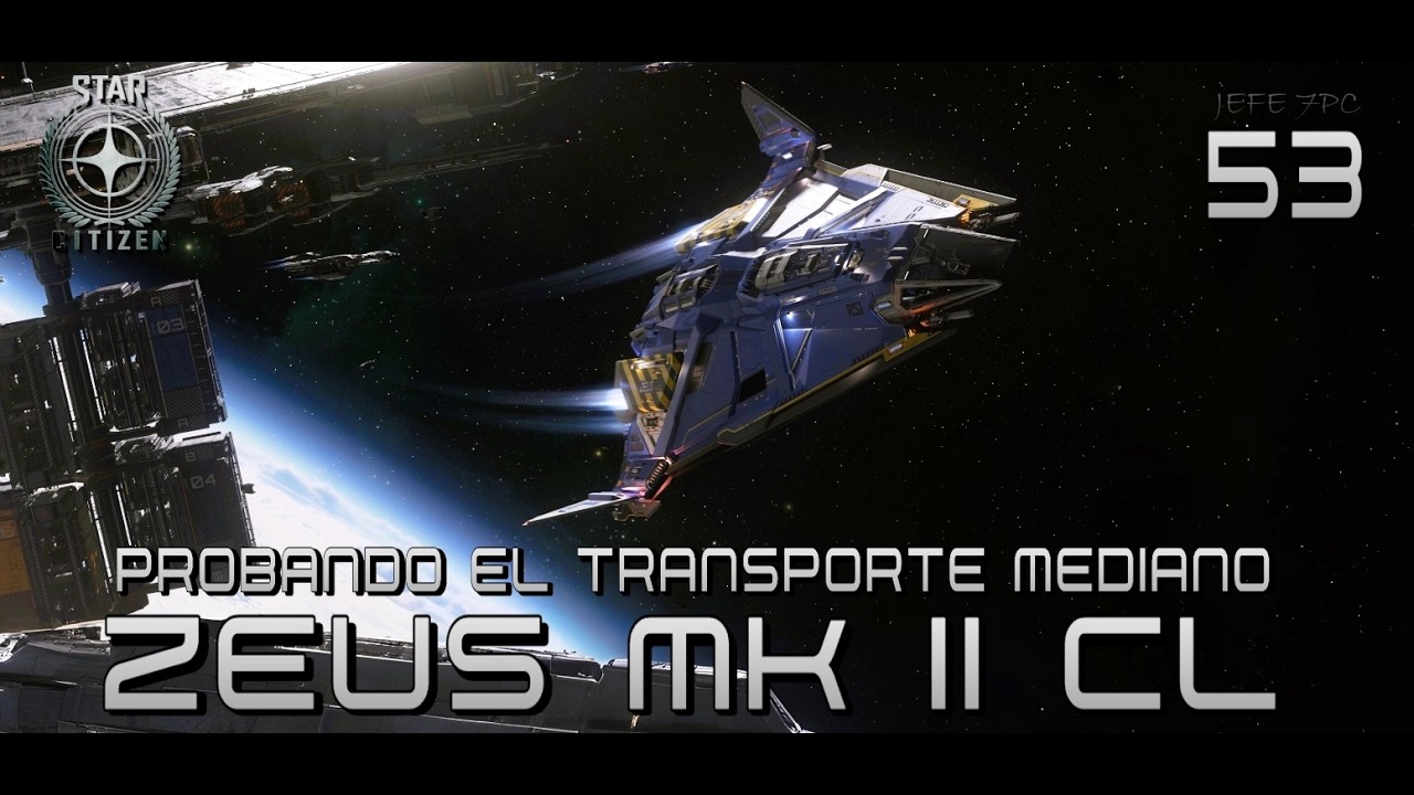 #53 STAR CITIZEN 🚀 ZEUS Mk II CL (175 €) PROBANDO TRANSPORTE NIVEL MEDIO ☕CAFÉ Y GAMEPLAY INMERSIVO🔥
