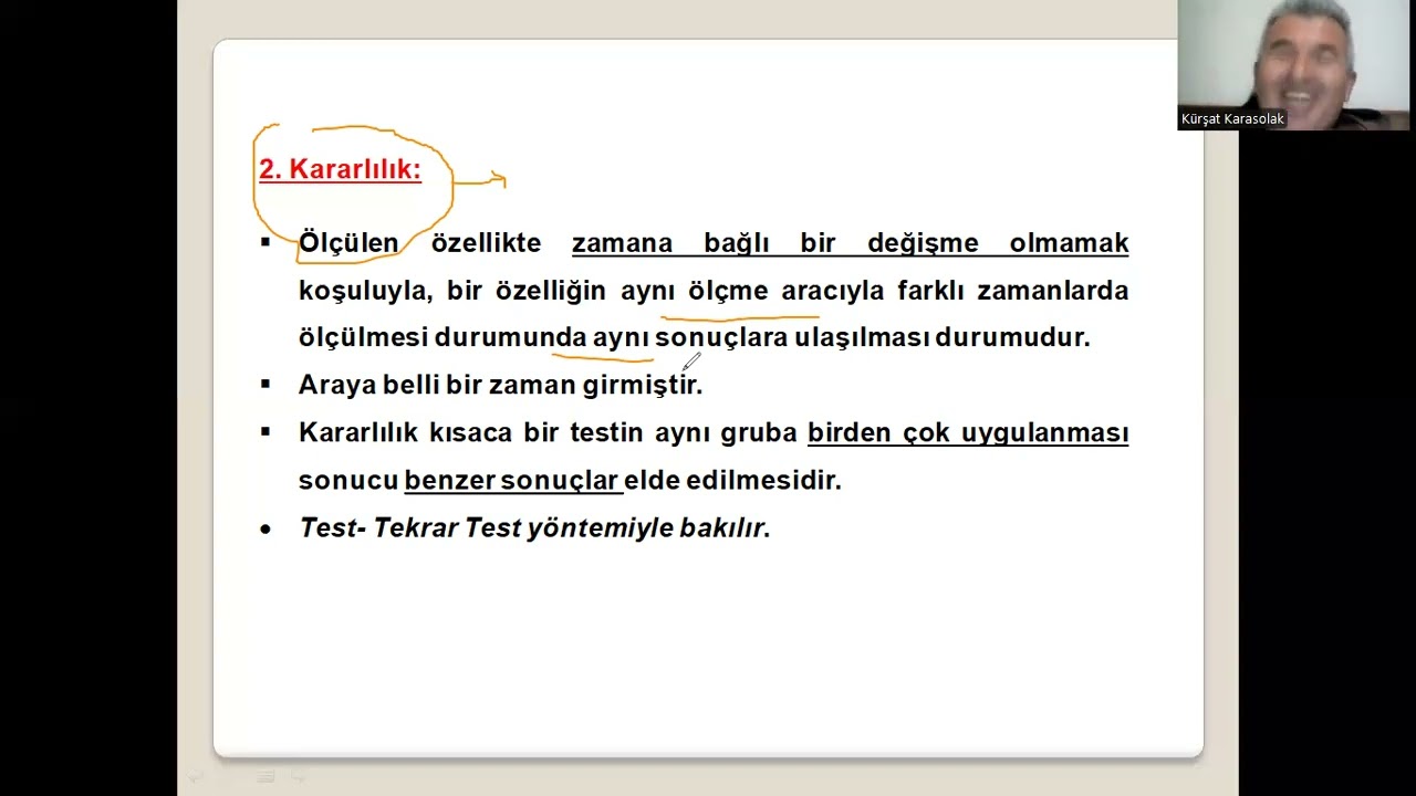 ÖLÇME 17: Güvenirlik