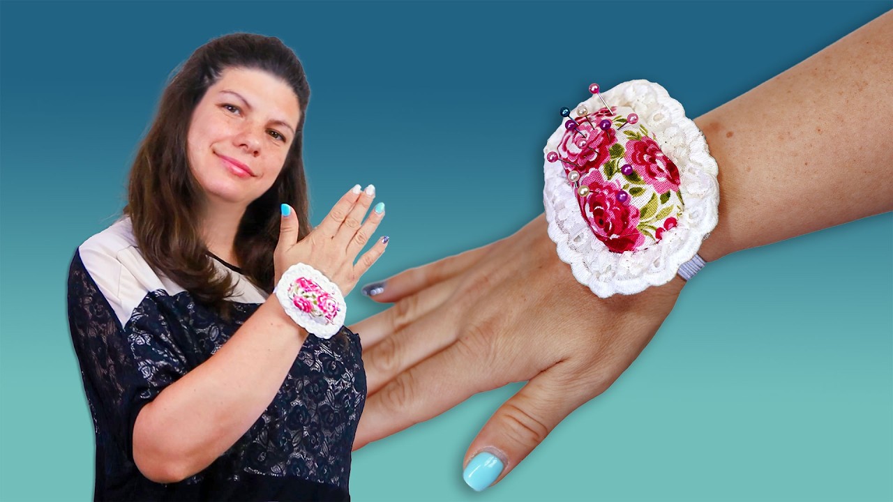 DIY Baby Wipes Lid Pincushion // No-sew DIY project