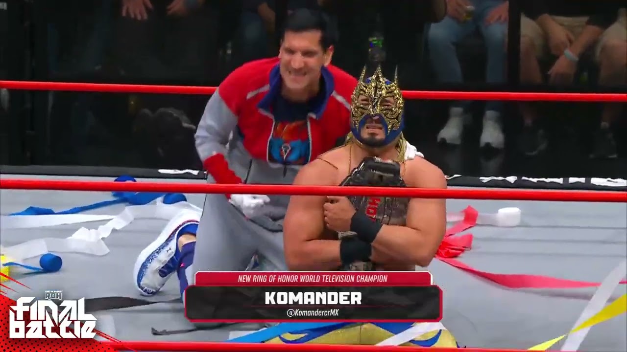 Komander wins the ROH World Television Championship