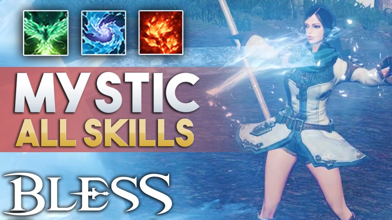 Bless Online | Mystic Skills | All Active Skills | RU 2017 Gameplay