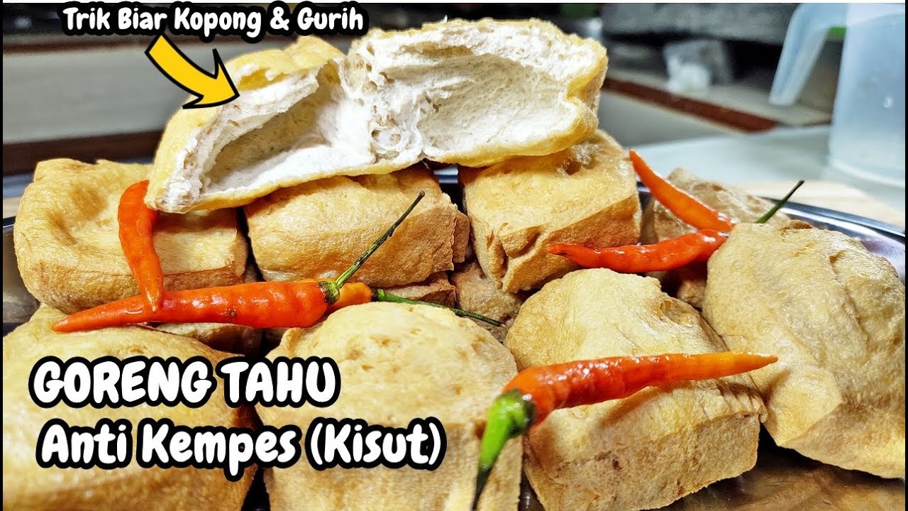 GARING EMPUK SEHARIAN !! TRIK ASLI GORENG TAHU TUKANG GORENGAN BIAR KREZZZ KRIUK KRIUK