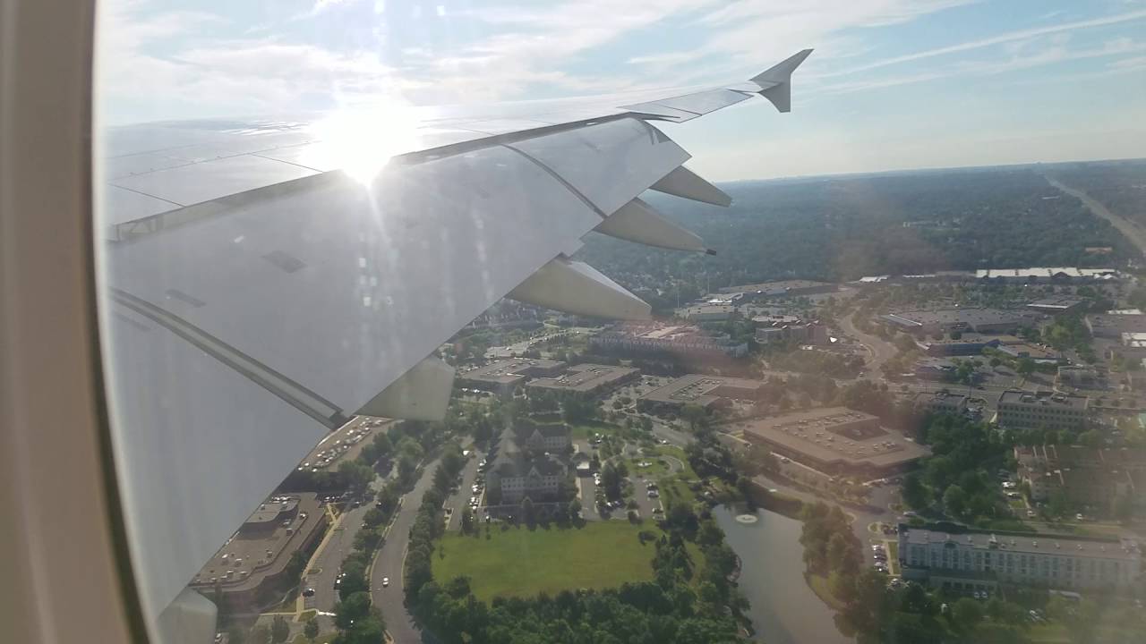 Emirates EK231 DXB - IAD A380 Washington D.C. Final Approach & Landing