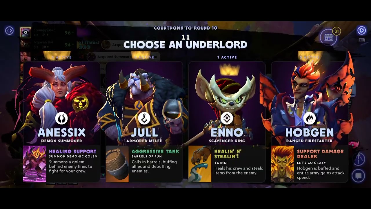 Dota Underlords - Assassin Anarchy