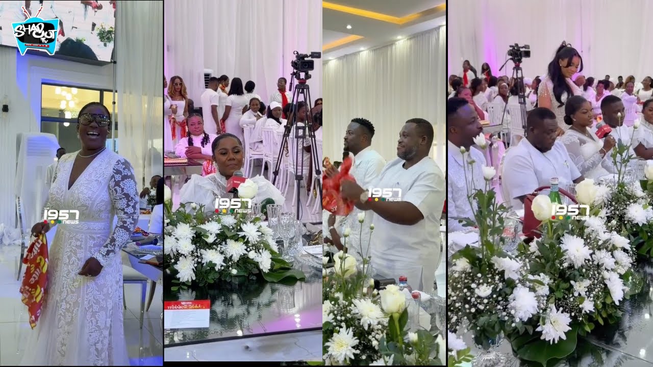 Joyce Bawa Mogtari, Ohemaa Mercy Sam George Edem Agbana Ms. Nancy Ignite all-white thanksgiving