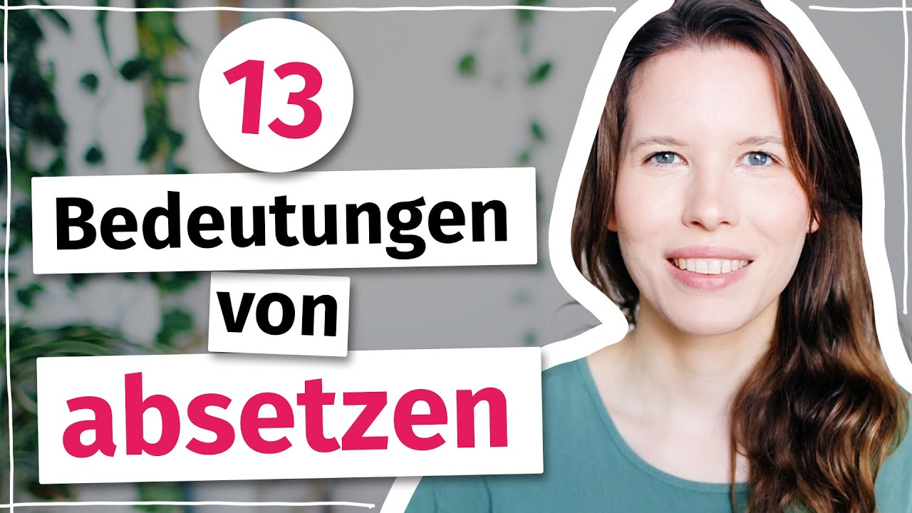 Kennst du diese 13 Bedeutungen von &bdquo;absetzen&ldquo;?