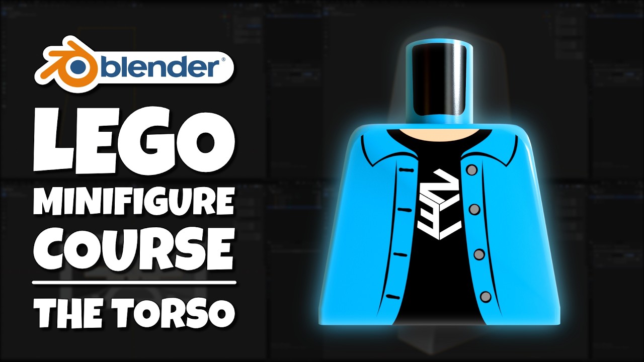 LEGO Minifigure Blender Course | 02: Modeling the Torso