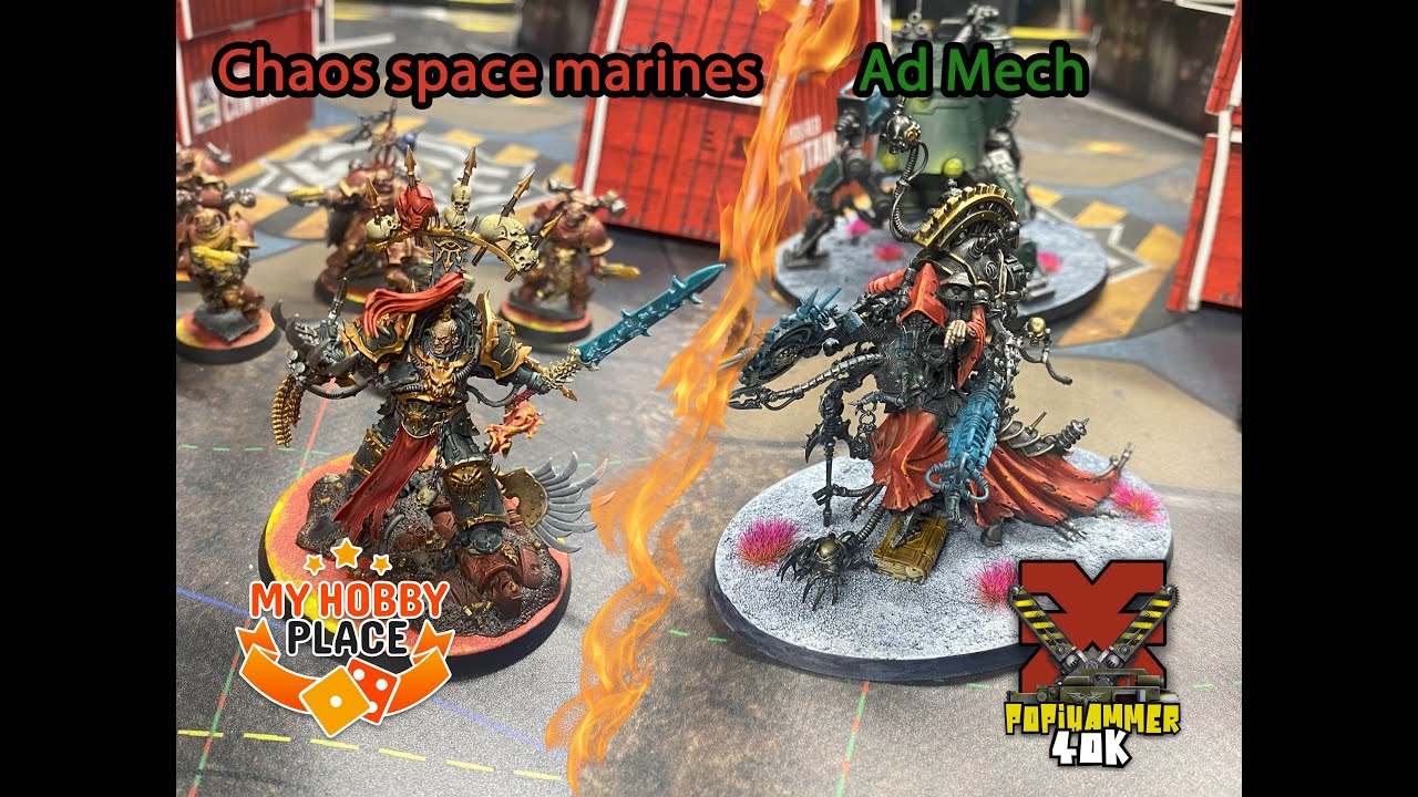 V10- chaos space marines vs adeptus mechanicus - warhammer 40k - Rapport de bataille - 2000pts
