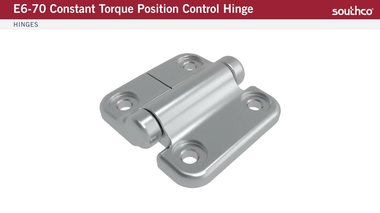 Southco E6–70 Constant Torque Position Control Hinge