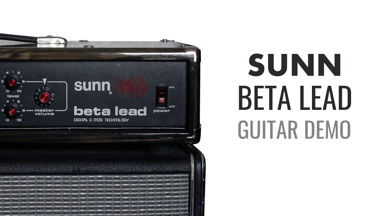 1980s Sunn Beta Lead Amp Sound Demo