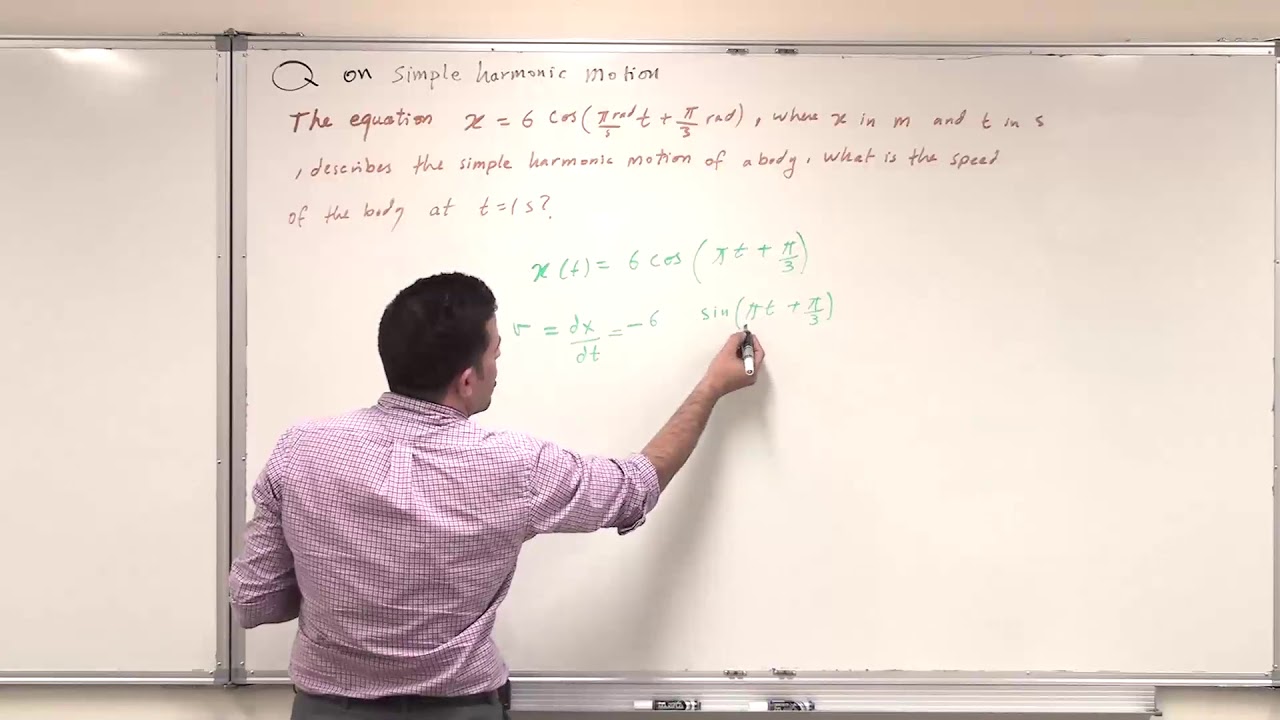 The Force Law for Simple Harmonic Motion Question 1