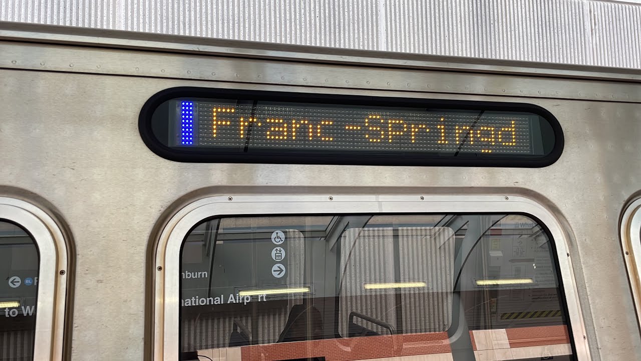 WMATA Subway: Kawasaki 7k Series 🔵Blue Line🔵 Train from Largo to Franconia Springfield #1