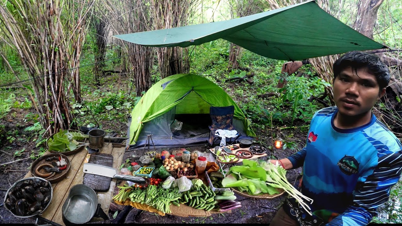 Relaxing in camping cooking day one.nithg Ep186