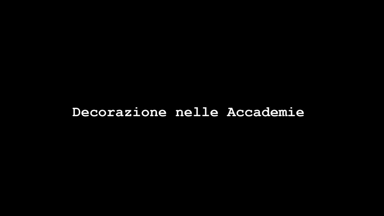 Decorazione nelle Accademie