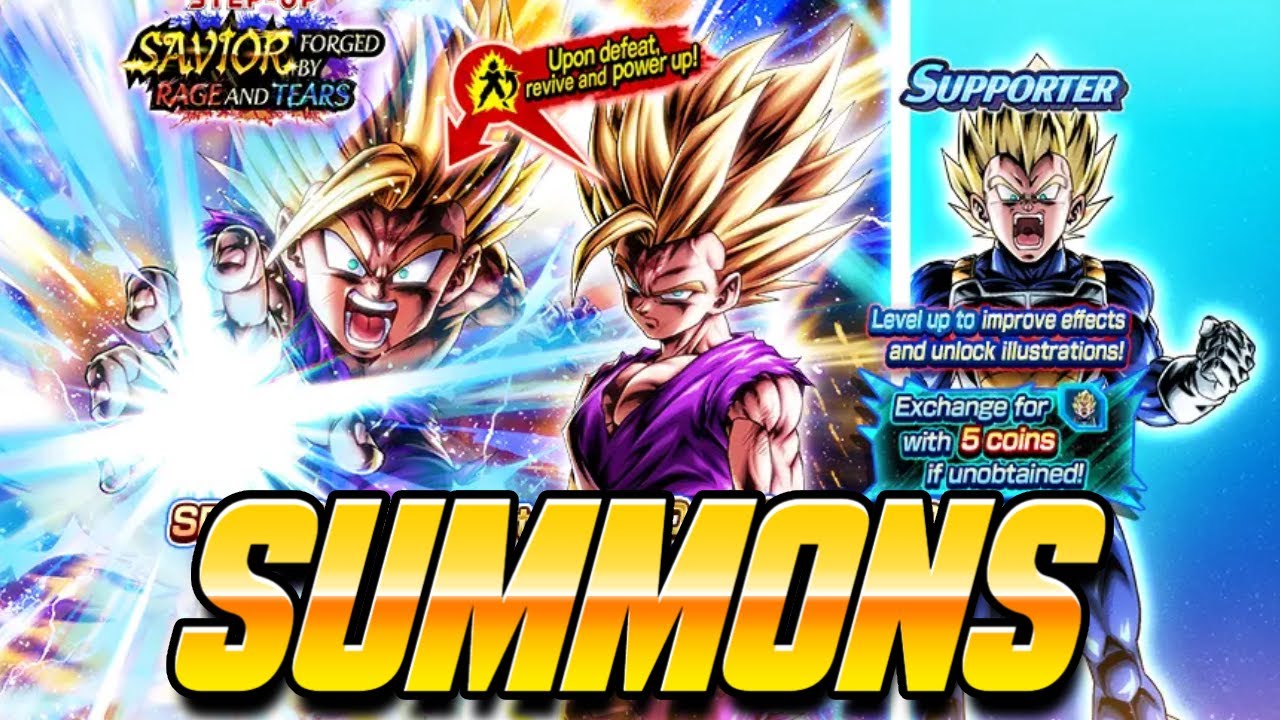 SUMMONS MAIS BUND@ de TODAS! SUMMONS GOHAN LF #dragonballlegends #summons