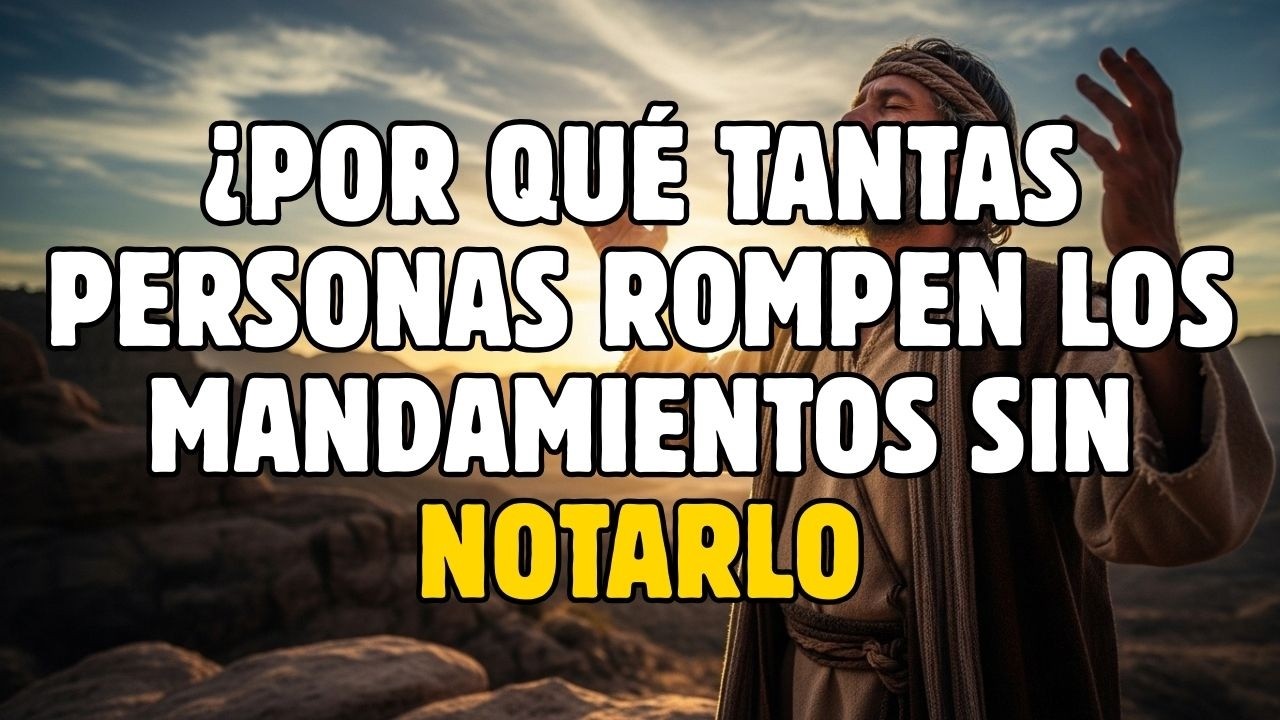¿POR QUÉ TANTAS PERSONAS ROMPEN LOS 10 MANDAMIENTOS DE LA LEY DE DIOS SIN NOTARLO 📖 Aquí La Clave