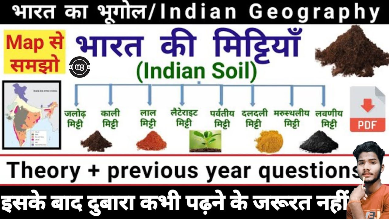 भारत कि मिट्टी // soil of India // भारत मे पाई जाने वाली सभी प्रकार कि मिट्टीया // The mg classes