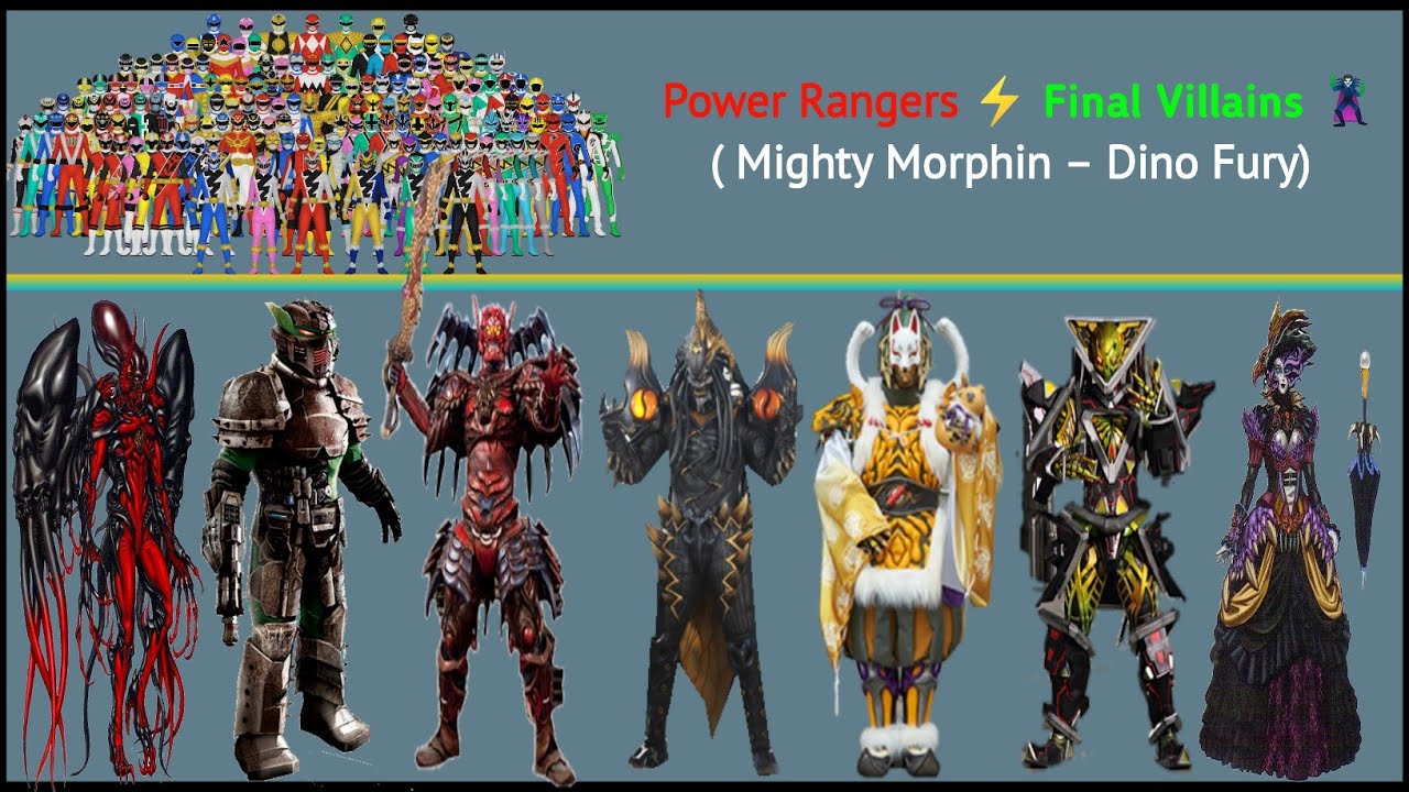 Power Rangers Final Villains List | Power Rangers ⚡||