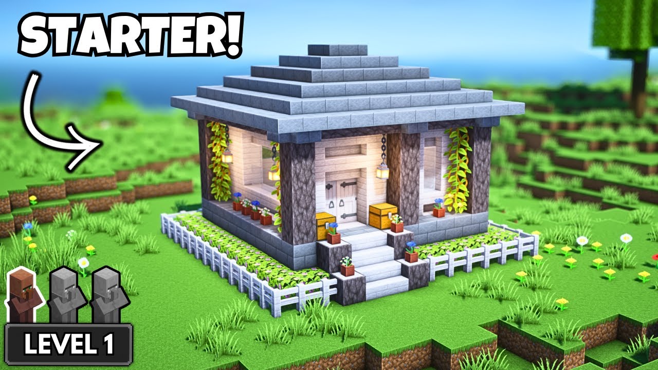 Minecraft: Pale Oak Starter House! (Easy) 🏡(81.1)