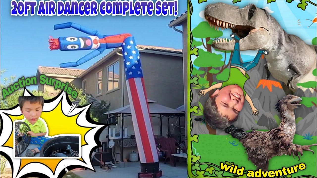 Unboxing a 20ft Air Dancer Complete Set! 🎁 Auction Surprise ➡️ Wild Adventure!