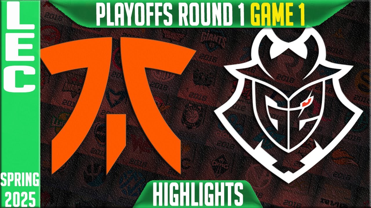 FNC vs G2 Highlights Game 1 | LEC Playoffs Round 1 Split 2 2025 | Fnatic vs G2 Esports G1
