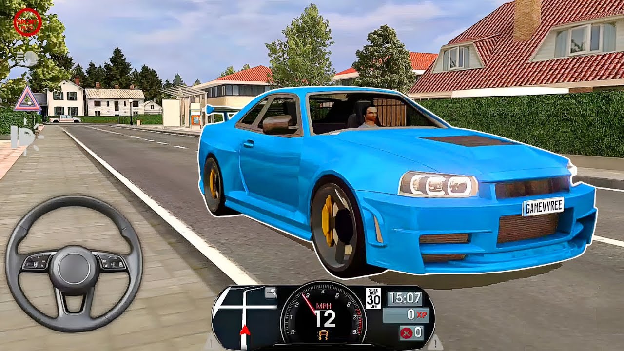Driving Nissan Skyline GT-R🔥 HOT Performance SPORT CAR in Driving Simulator 2025