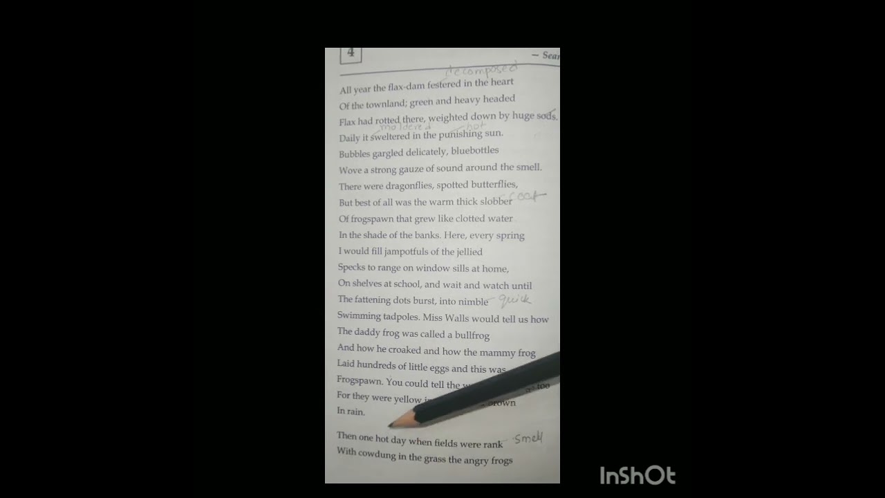 Death of a Naturalist [Line by line easy explanation in english and hindi]#class11#isc#english