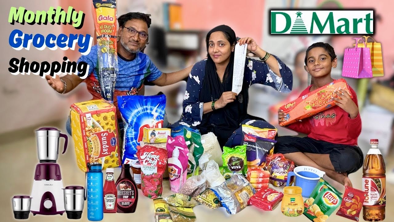 Monthly Grocery Dmart Shopping | Healthy Recipe Roasted Makhane {AFREEN DASTARKHWAN} 2025