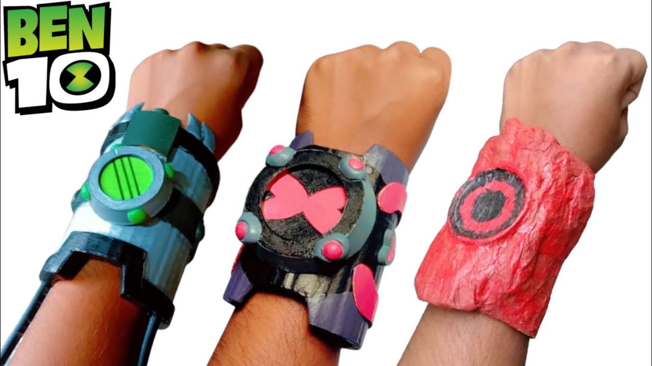 Make 3 ben 10 fan made omnitrix/carnitrix, chaquetrix and bloodtrix