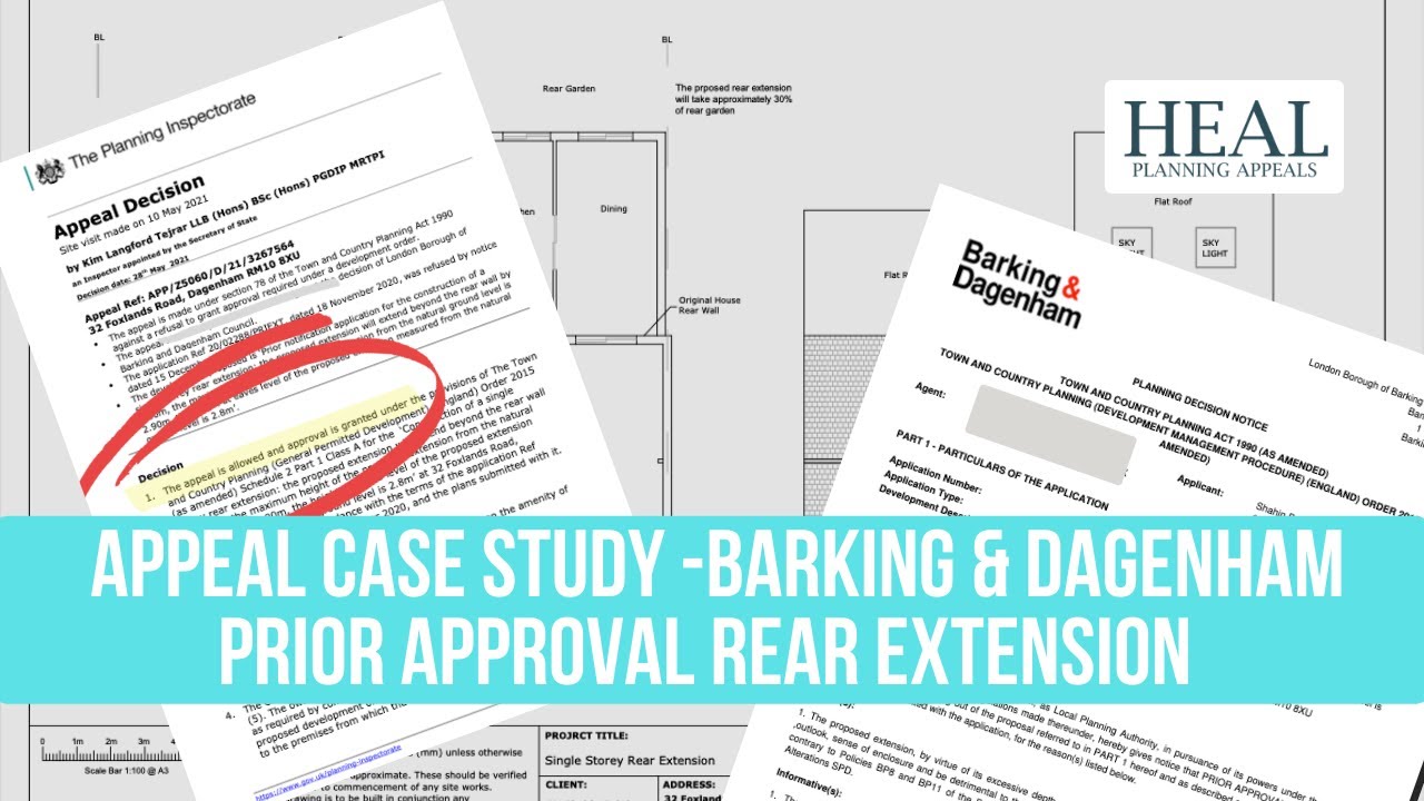 Prior Approval Rear Extension Planning Appeal Barking Dagenham Case Study
