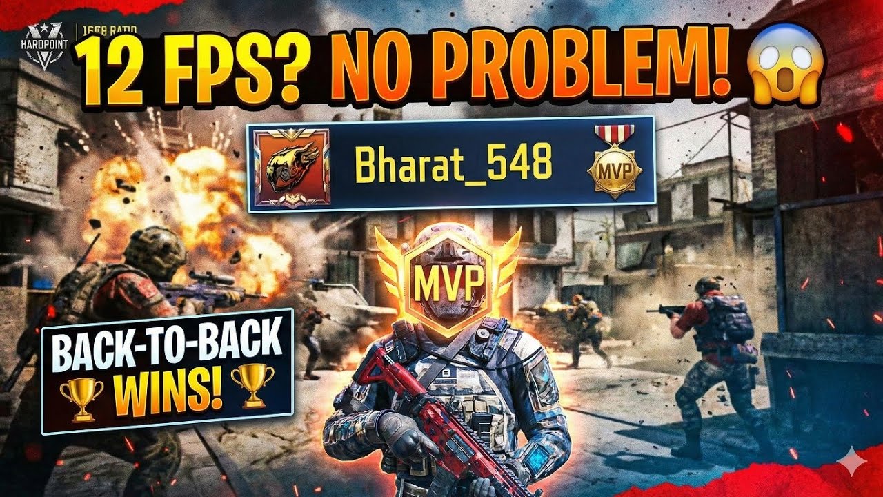 12 FPS? NO PROBLEM! 😱 Hardpoint MVP & Back-to-Back Wins | Bharat_548