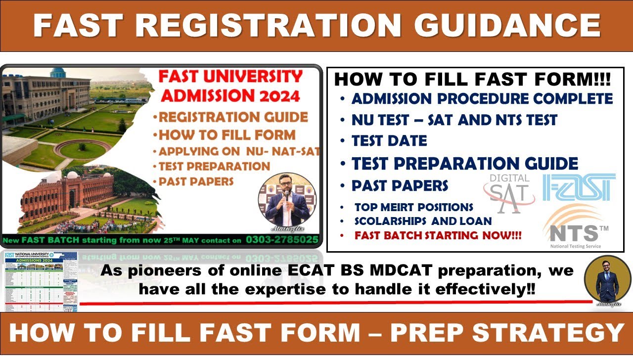 FAST REGISTRATION GUIDANCE | HOW TO FILL FAST 2024 FORM | NU NTS SAT TEST | TEST PREPARATION GUIDE