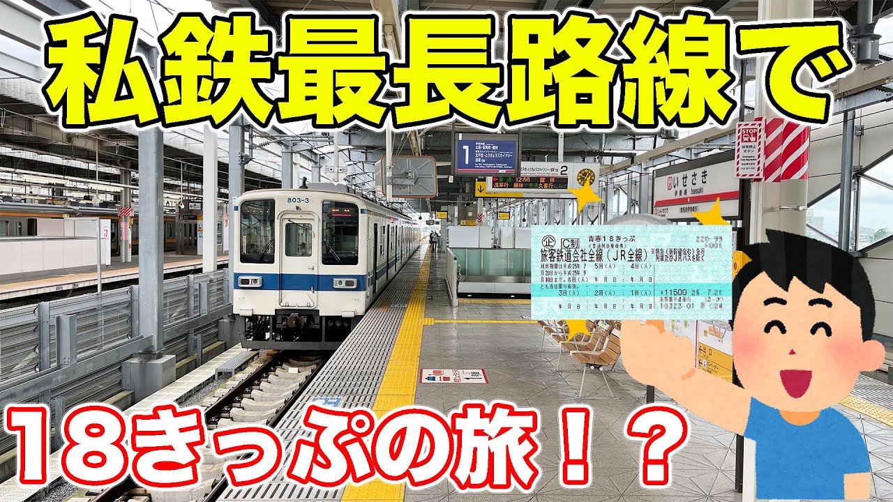 私鉄版青春18きっぷの旅をやってみた。