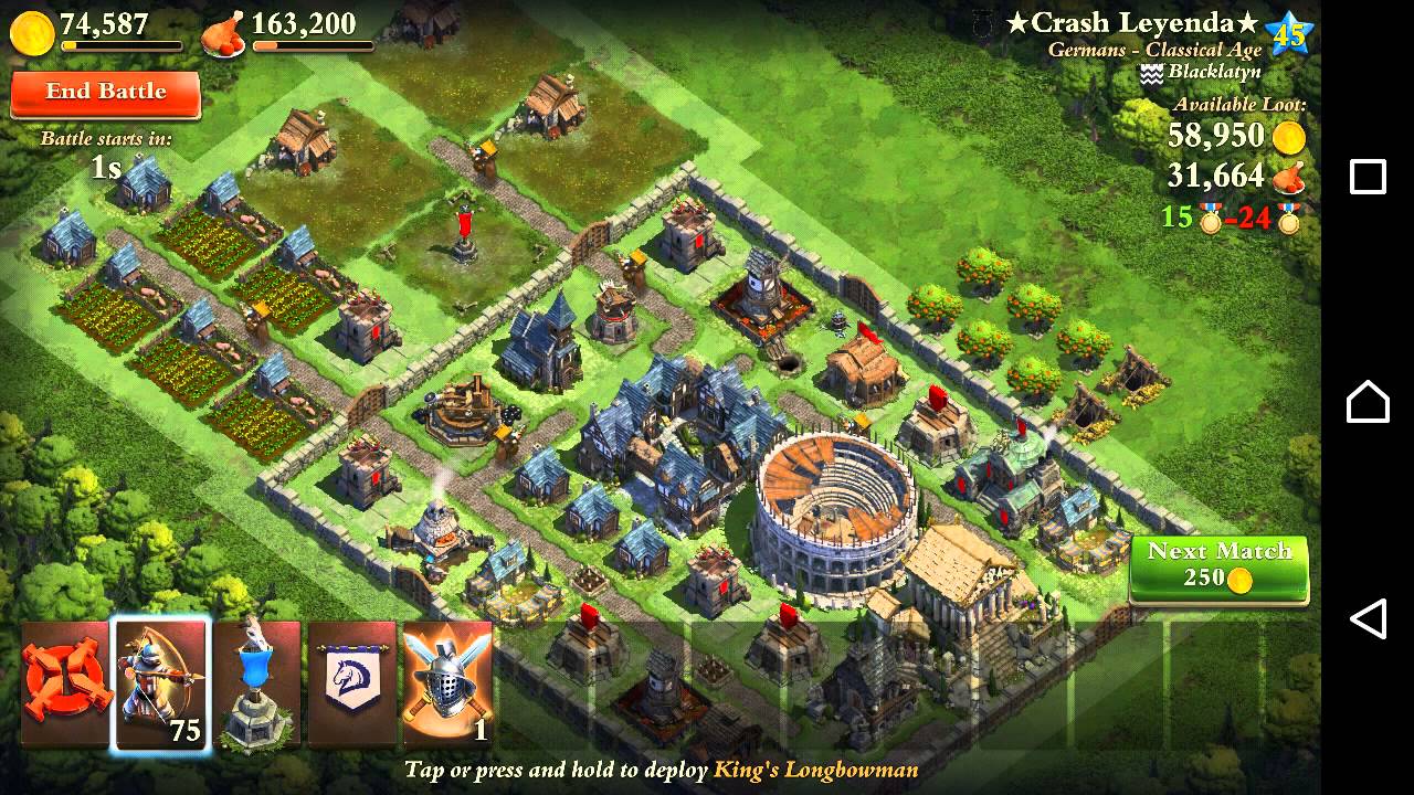 DomiNations - RAID all King's Longbowman