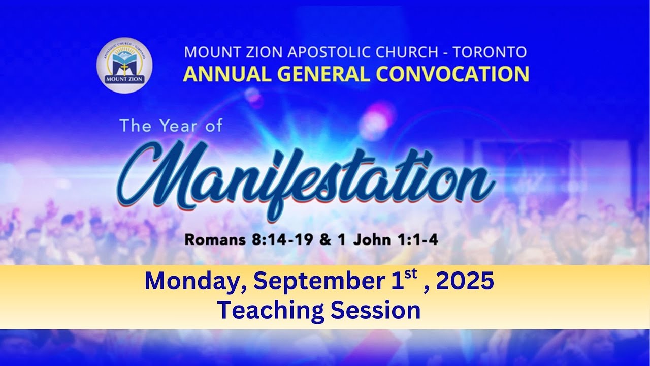 Holy Convocation 2025 | Monday AM - Teaching Session, September 1, 2025