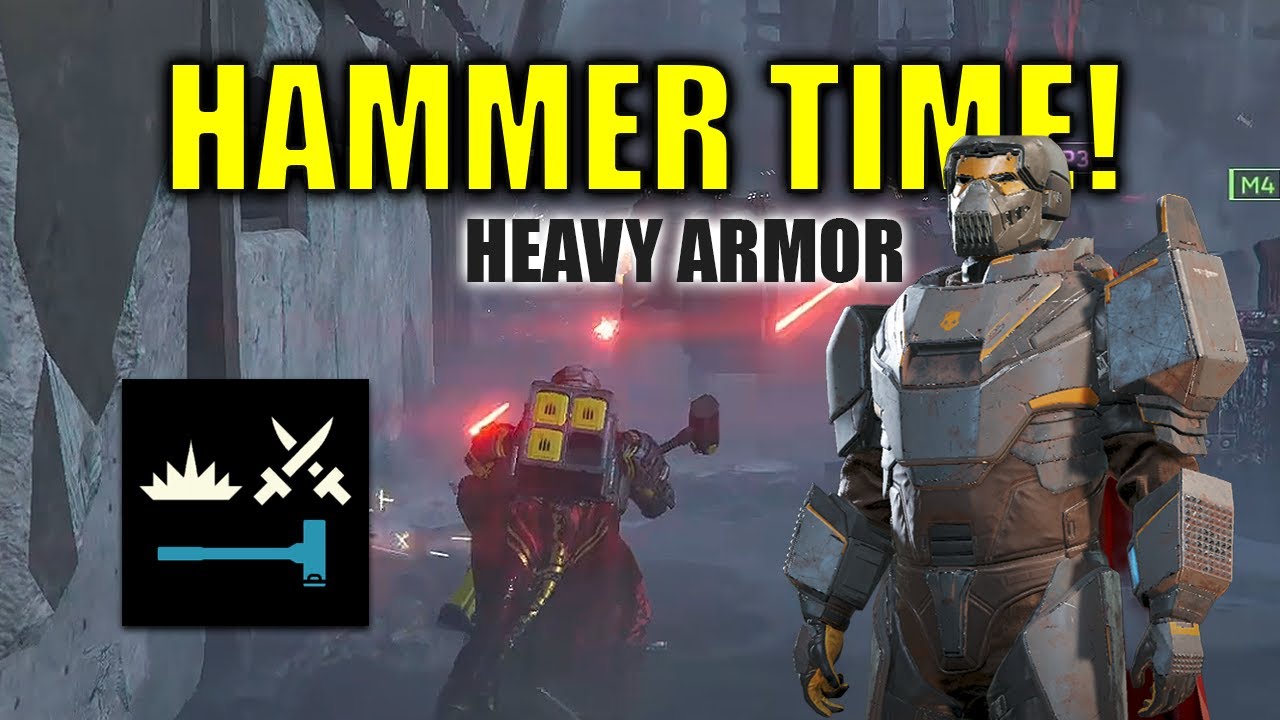 Helldivers 2 Super Helldive vs Bots | Heavy Armor Hammer Build Highlights