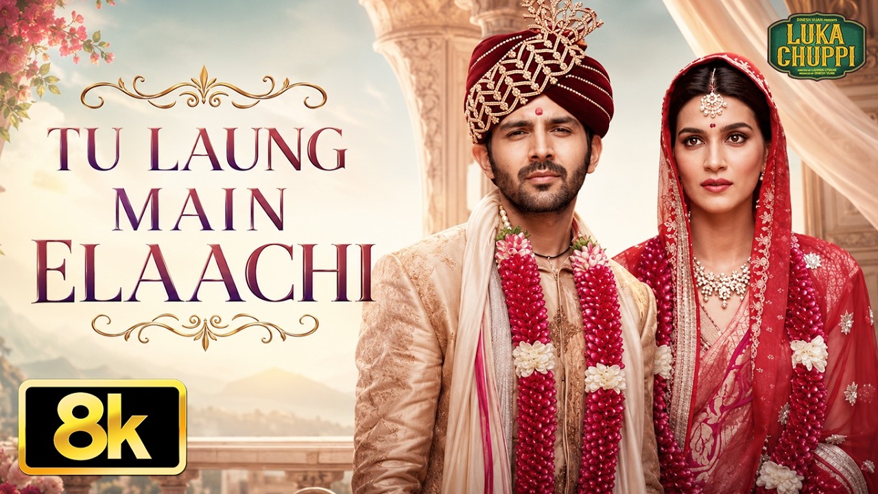 Tu Laung Main Elaachi 8K Video | Luka Chuppi | Kartik Aaryan, Kriti Sanon | Tulsi Kumar | Tanishk B