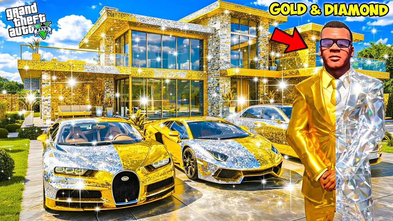 Franklin & Ironman Touch Anything Become Diamond & Gold With Avengers In GTA 5!
