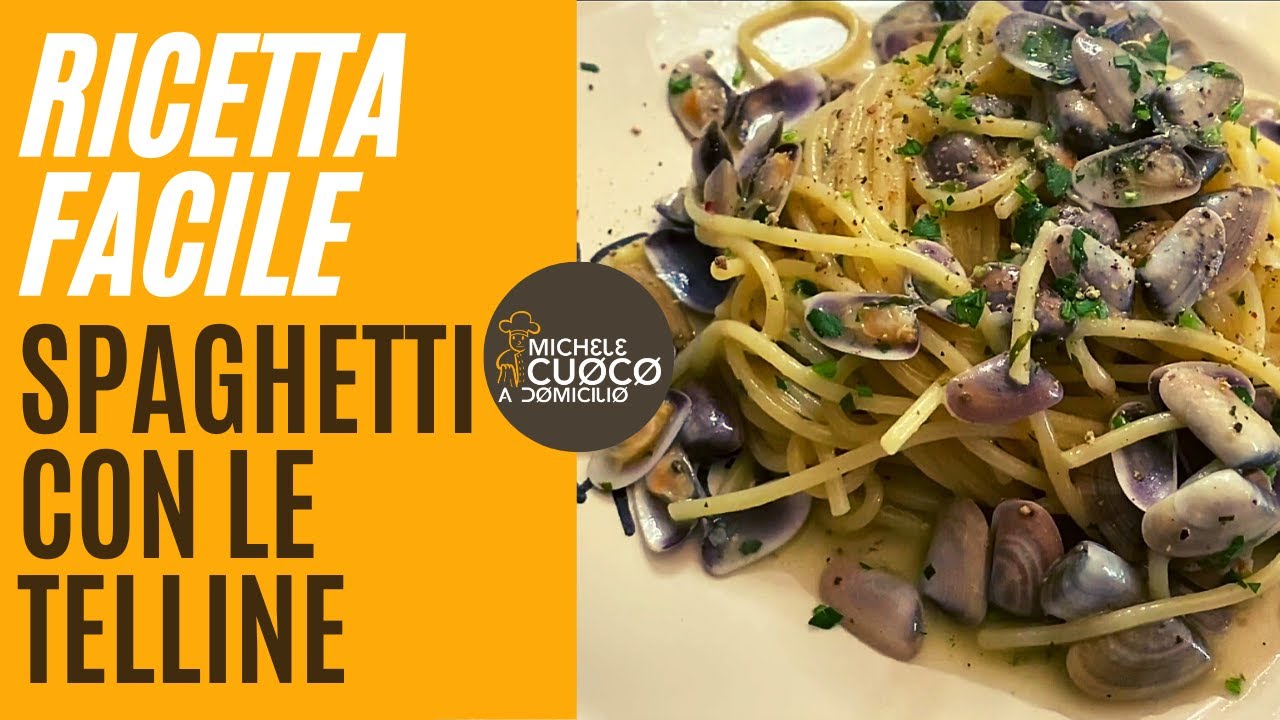 Spaghetti con le telline - Primo di pesce facile e veloce 🐠