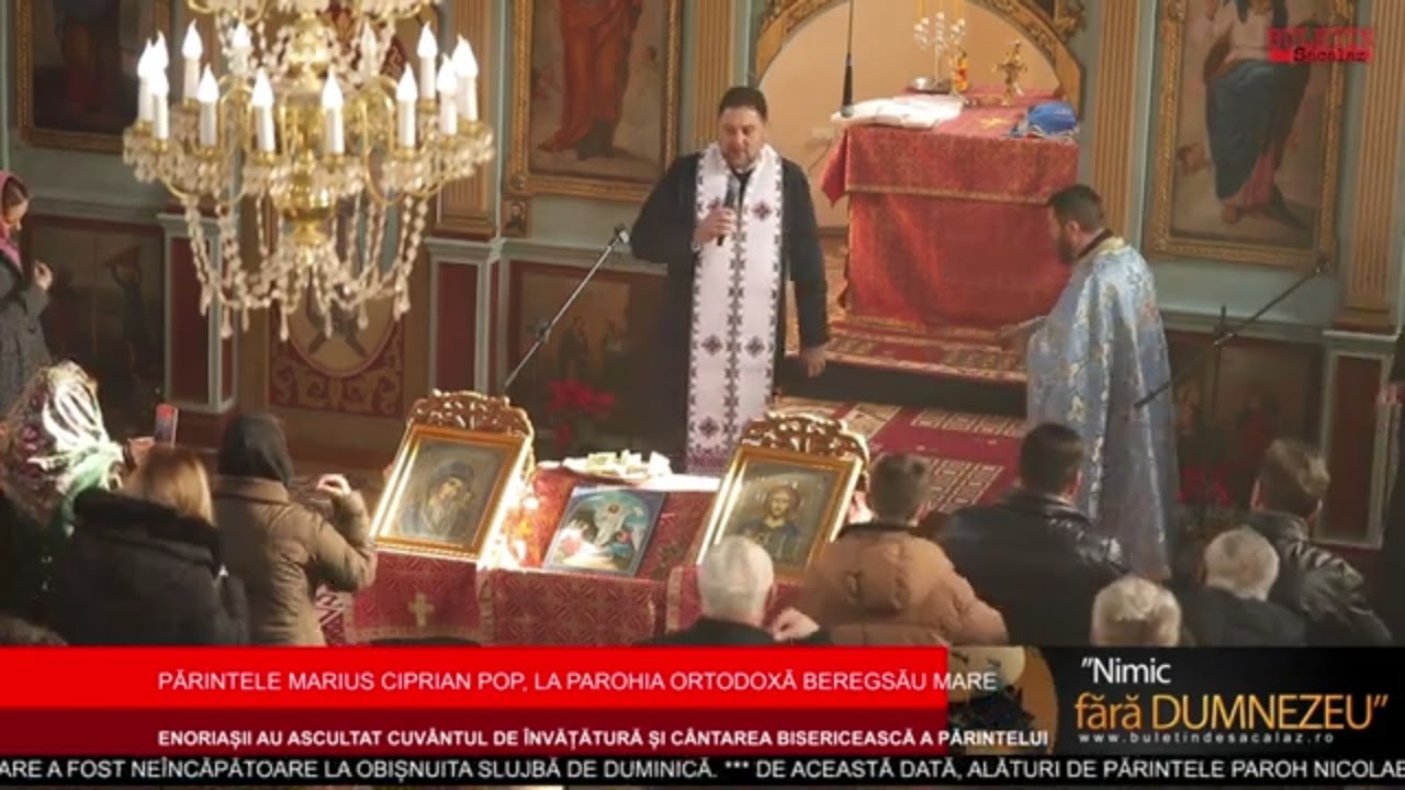 Părintele Marius Ciprian Pop, la Parohia Ortodoxă Beregsău Mare