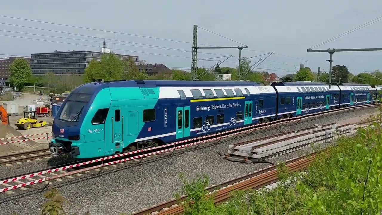 Hamburg: Bau der S-Bahn-Linie S4 beim Bahnhof Hasselbrook – Stand April 2024