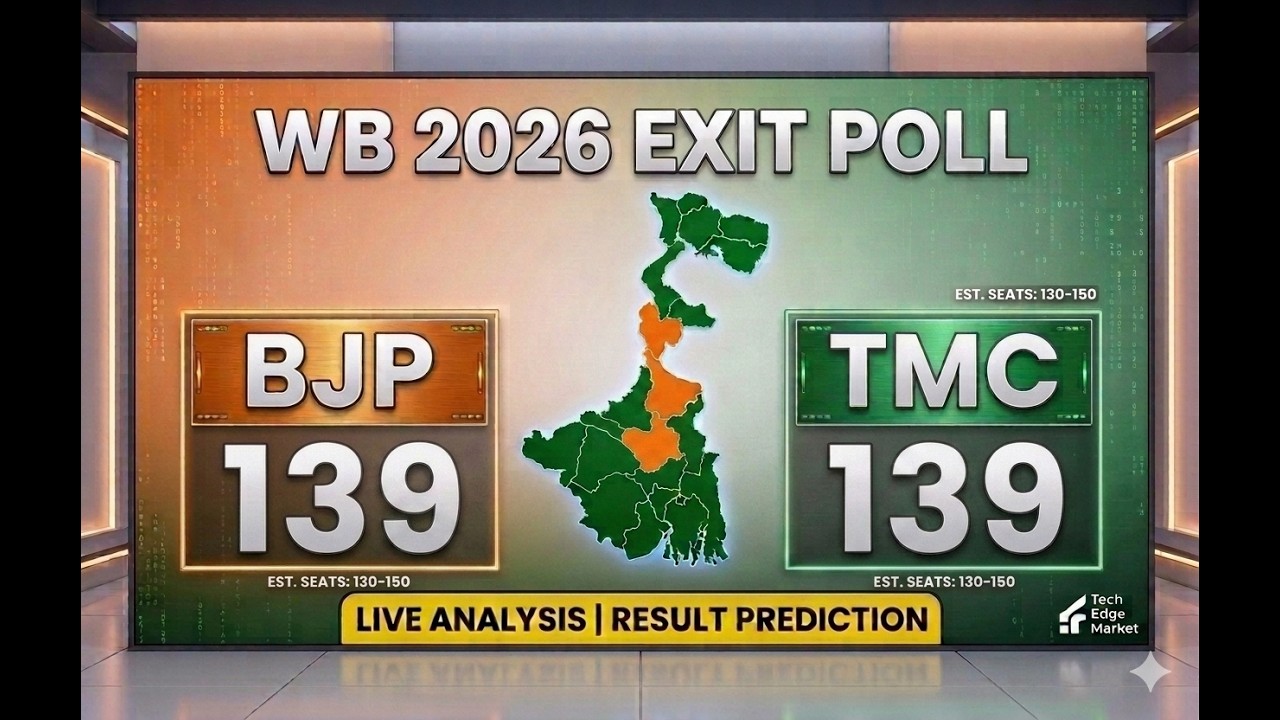 Экзит-поллы Западной Бенгалии 2026 🔥 BJP против TMC | Борьба за большинство в парламенте идет до ...