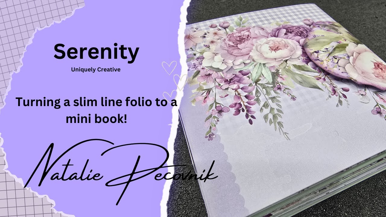 Slim line to Mini- Turning a slimline folio album from Uniquely Creative  into a mini album.