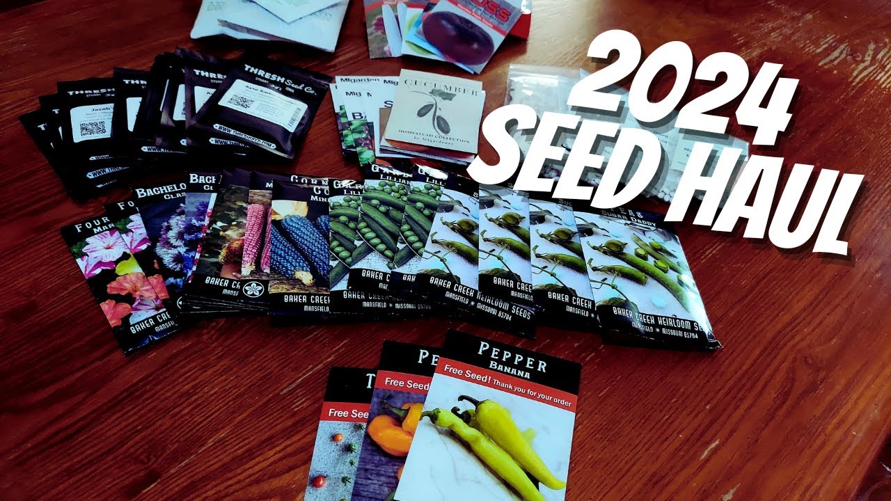 SEED HAUL 2024 | Baker Creek Seed Haul | MiGardener Seed Haul | Thresh Seeds | Hoss Seeds