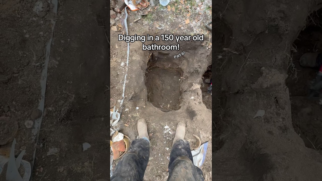 Digging in 150 year old outhouse!