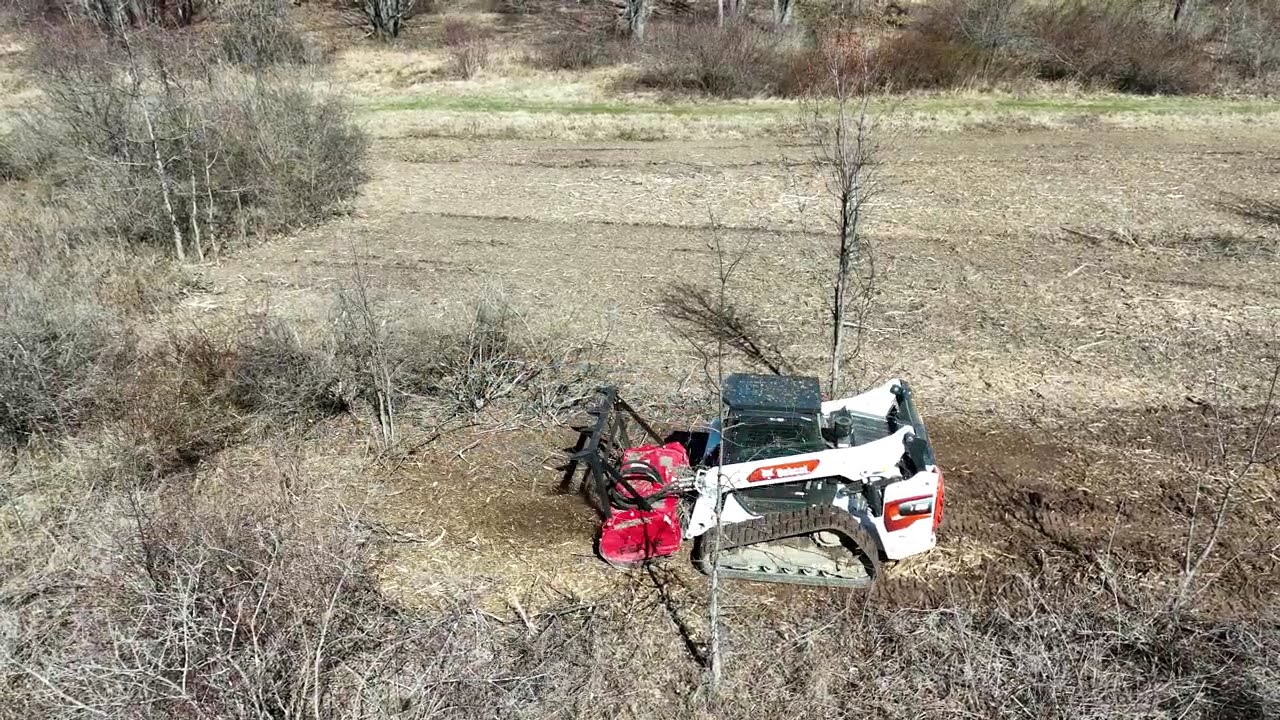 Putting the new forestry mulching rig to work