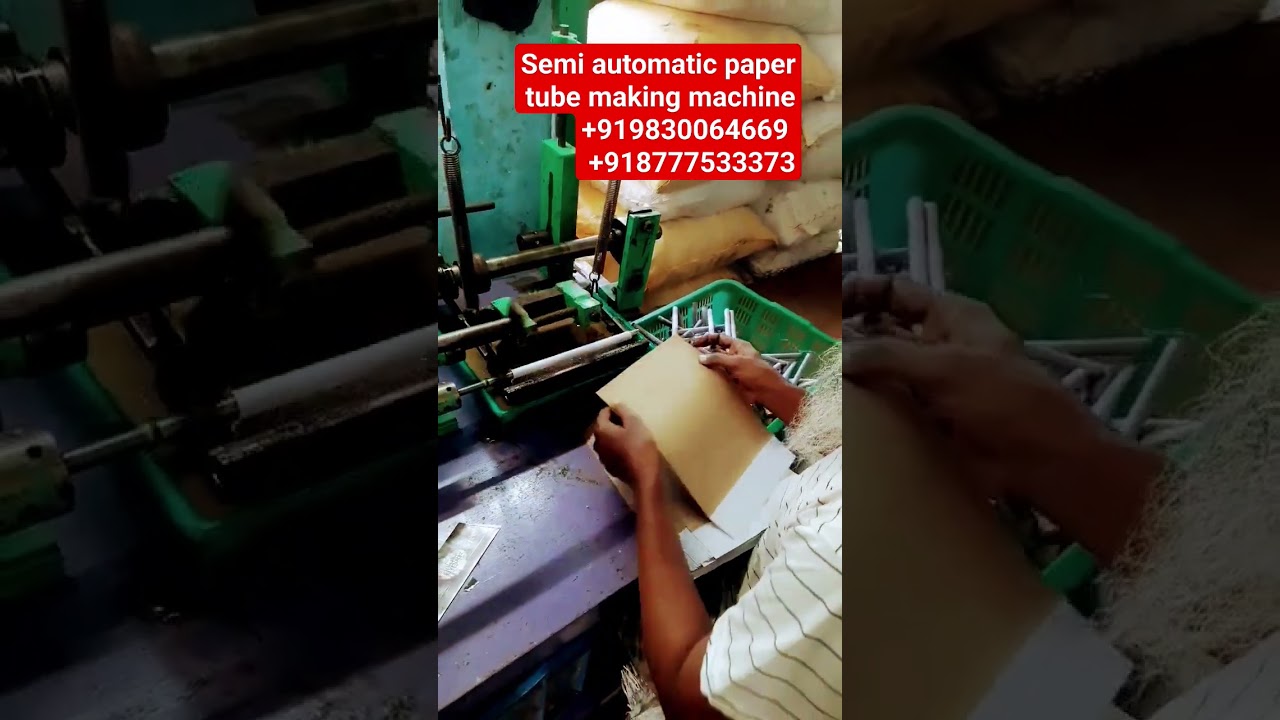 Semi automatic paper tube making machine+919830064669 +918777533373
