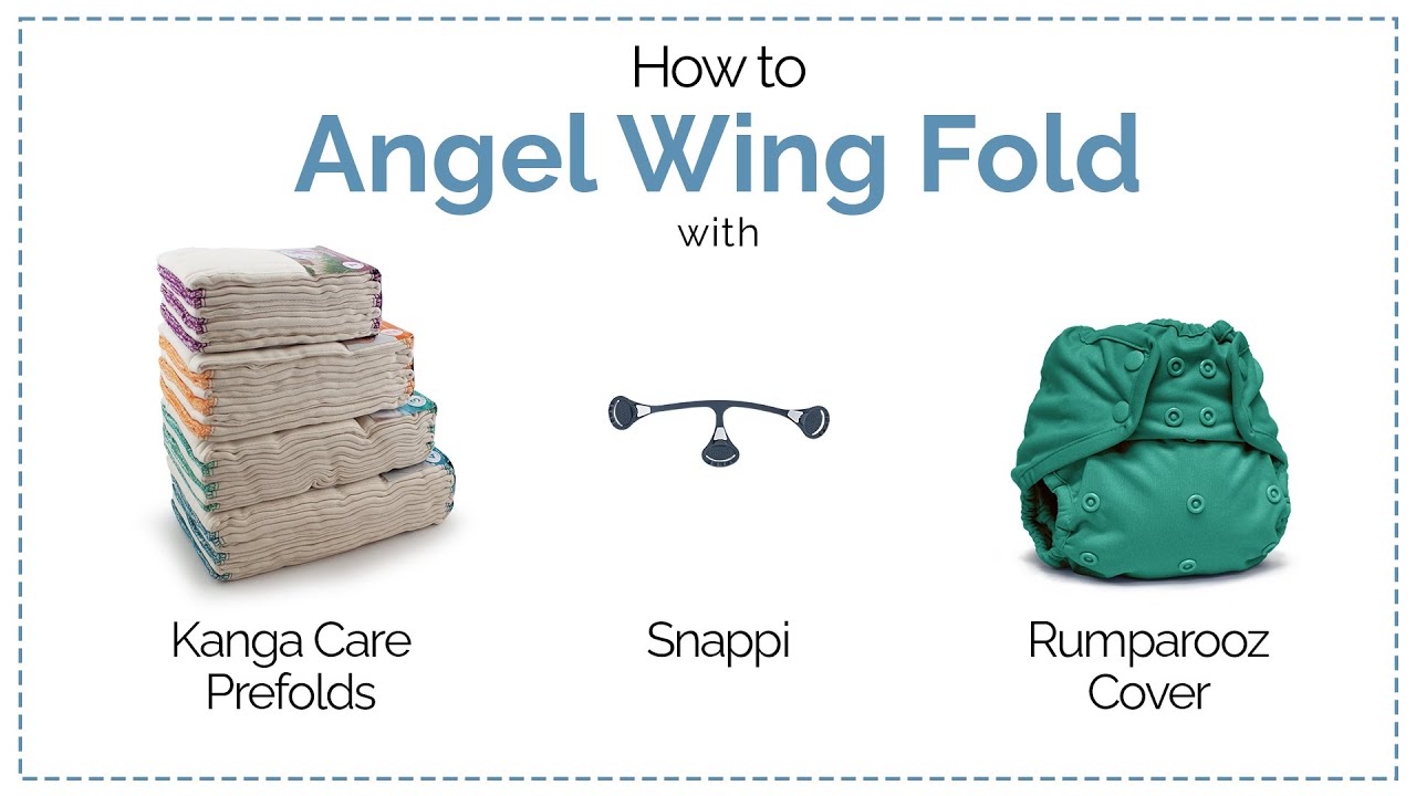 How to fold Prefold: Angel Wing Fold