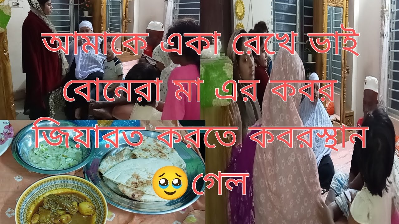 আমাকে একা রেখে ভাই বোনেরা মায়ের কবর জিয়ারত করতে কবরস্থান গেল। 